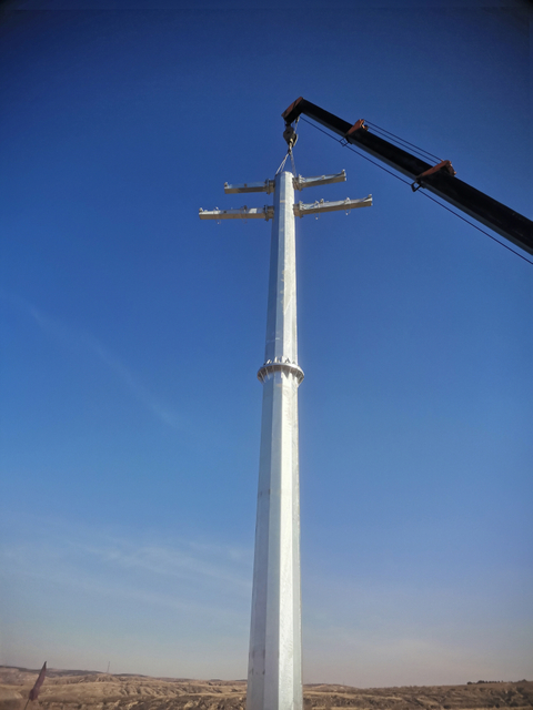 Self-Support Monopole Telecom Tower - 30m Height & 150km/h Wind Rating