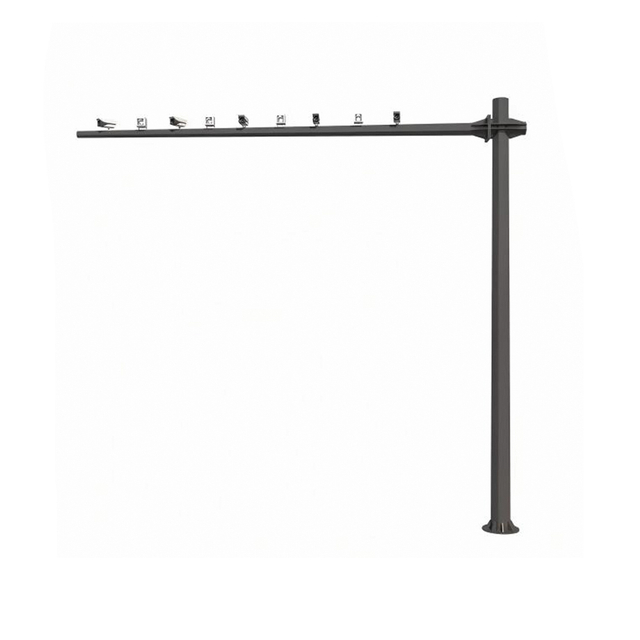 Integrated Traffic Signal CCTV Camera Pole Octagonal Polygonal Design Cost-Effective Traffic Light Pole