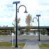 Victorian Decorative Solar Street Light - Cast Aluminum & Glass