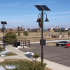 Victorian Decorative Solar Street Light - Cast Aluminum & Glass