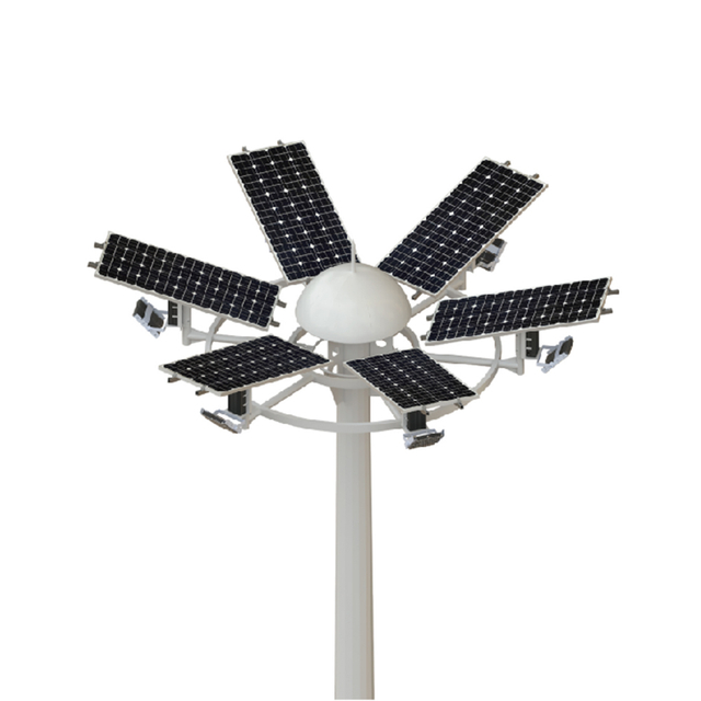Smart Solar High Mast Light - IoT Remote Control & Auto Dimming